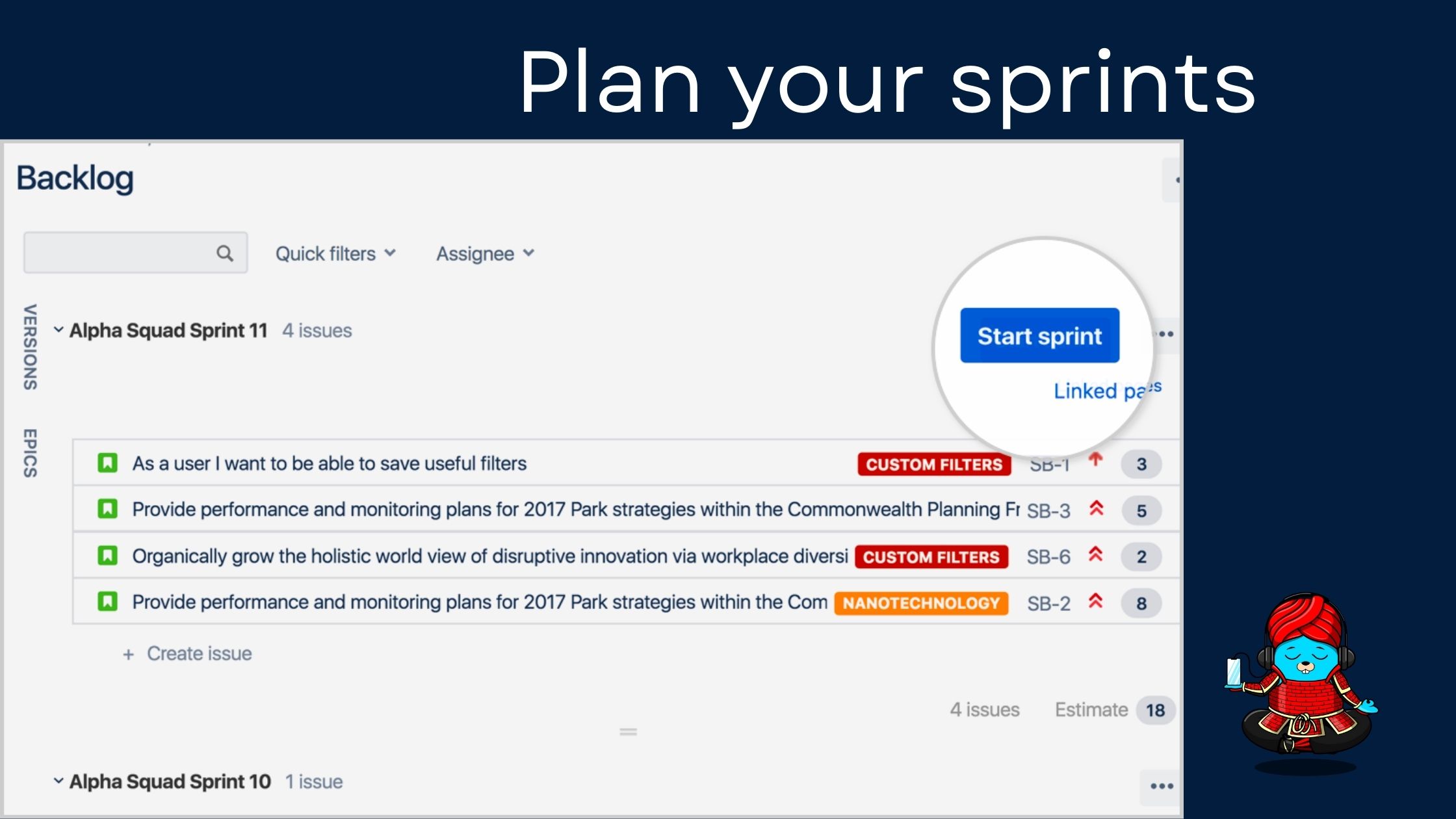 lập kế hoạch cho Sprint