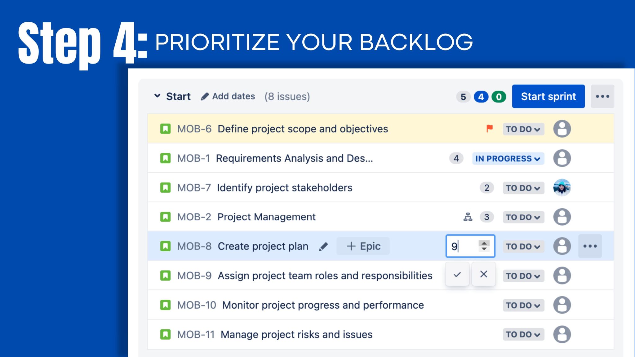 Hướng dẫn Quản lý Backlog với Jira Software