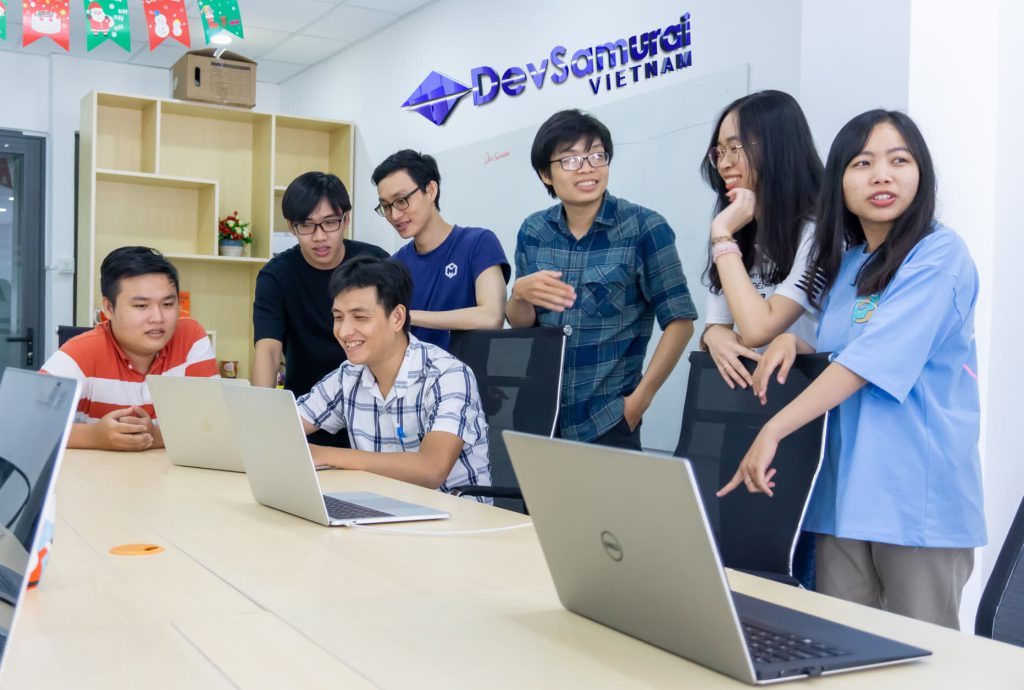ITアウトソーシング会社DevSamurai Vietnamのオフショア開発チーム