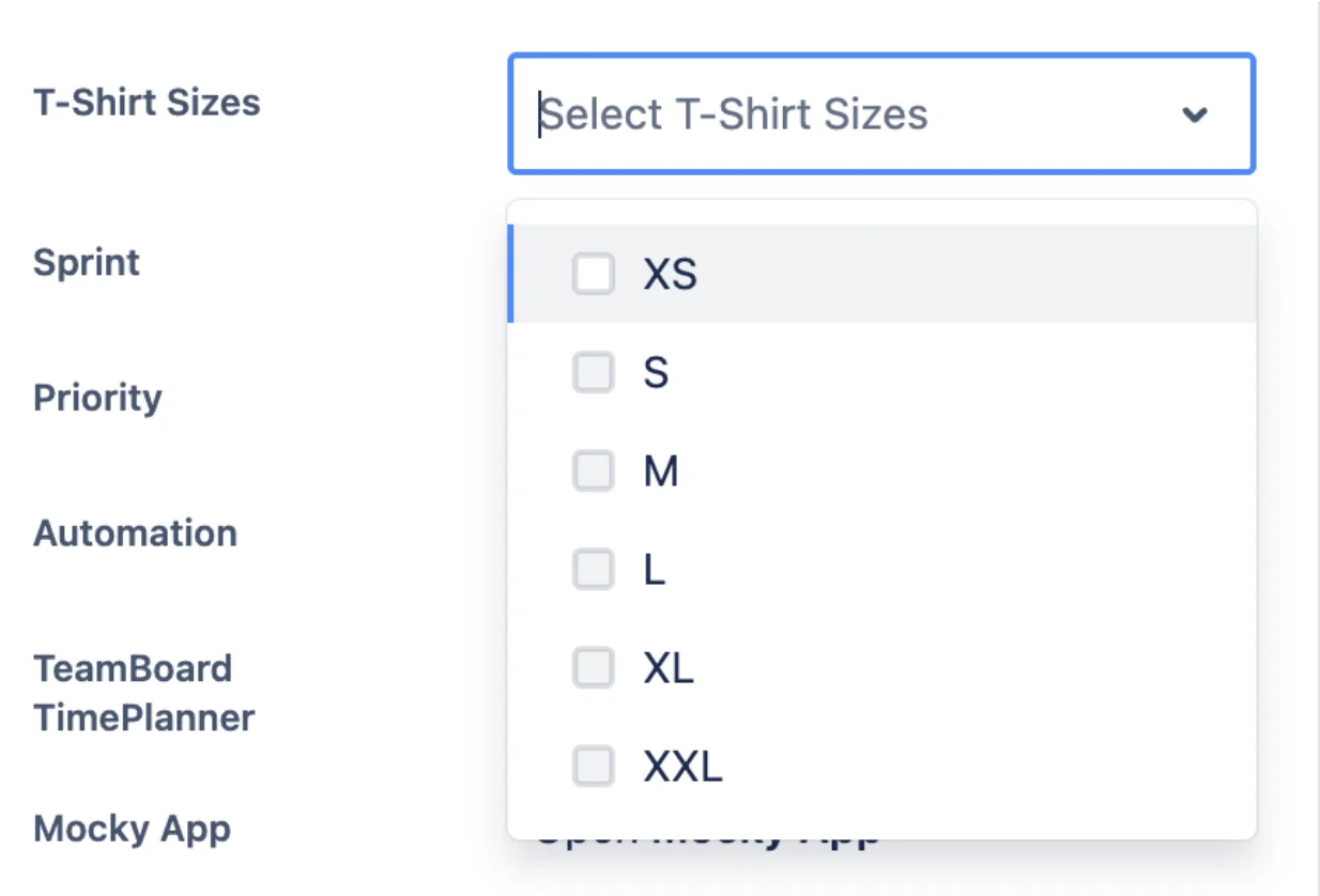 phương pháp ước tính T-shirt sizes