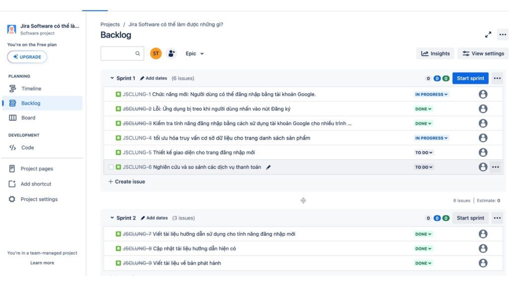 Jira Software - DevSamurai Vietnam